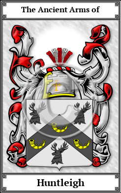 Huntleigh Family Crest Download (JPG)  Book Plated - 150 DPI