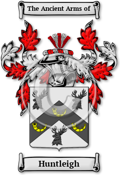Huntleigh Family Crest Download (jpg) Legacy Series - 150 DPI