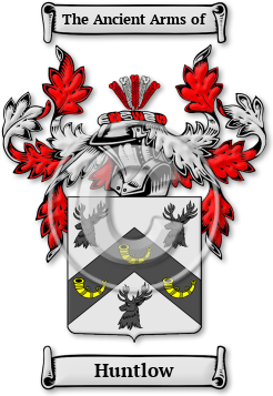 Huntlow Family Crest Download (jpg) Legacy Series - 150 DPI