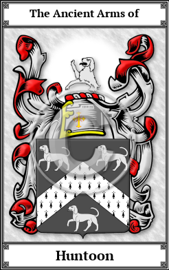 Huntoon Family Crest Download (JPG)  Book Plated - 150 DPI