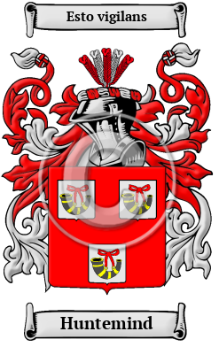 Huntemind Family Crest/Coat of Arms