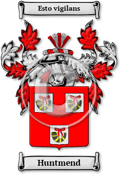 Huntmend Family Crest Download (JPG) Legacy Series - 600 DPI
