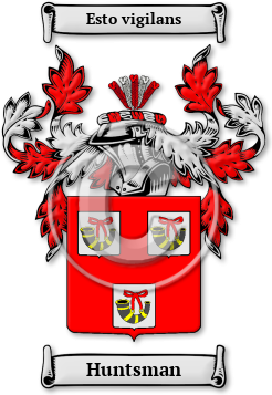 Huntsman Family Crest Download (jpg) Legacy Series - 150 DPI