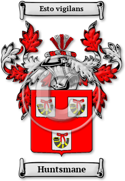 Huntsmane Family Crest Download (jpg) Legacy Series - 150 DPI