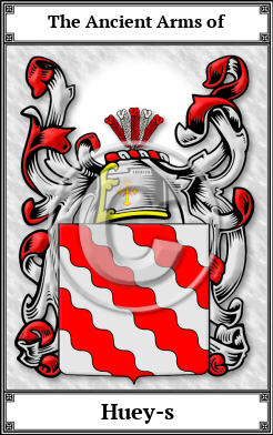 Huey-s Family Crest Download (JPG) Book Plated - 600 DPI
