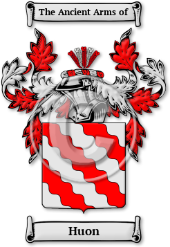 Huon Family Crest Download (jpg) Legacy Series - 150 DPI