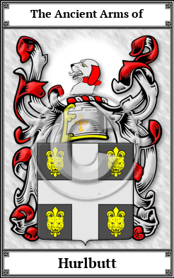 Hurlbutt Family Crest Download (JPG)  Book Plated - 150 DPI