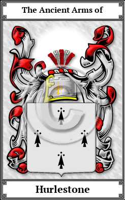 Hurlestone Family Crest Download (JPG)  Book Plated - 150 DPI