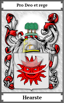 Hearste Family Crest Download (JPG)  Book Plated - 150 DPI