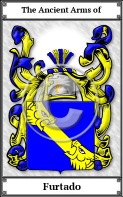 Furtado Family Crest Download (JPG)  Book Plated - 150 DPI