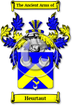 Heurtaut Family Crest Download (jpg) Legacy Series - 150 DPI
