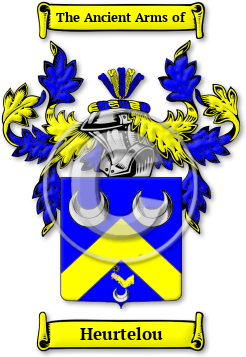 Heurtelou Family Crest Download (jpg) Legacy Series - 150 DPI
