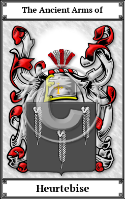Heurtebise Family Crest Download (JPG)  Book Plated - 150 DPI