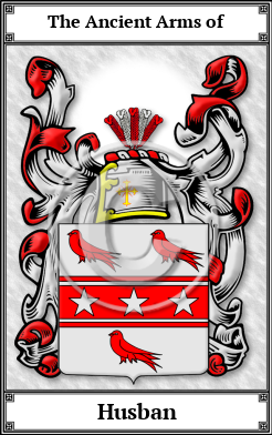 Husban Family Crest Download (JPG)  Book Plated - 150 DPI