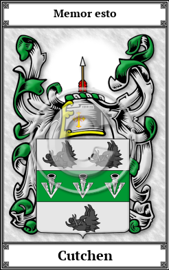 Cutchen Family Crest Download (JPG)  Book Plated - 150 DPI