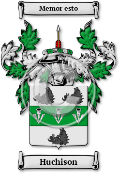 Huchison Family Crest Download (jpg) Legacy Series - 150 DPI