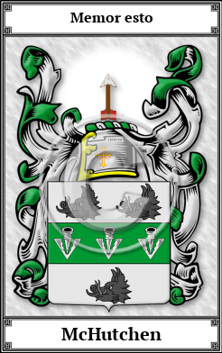 McHutchen Family Crest Download (JPG) Book Plated - 600 DPI