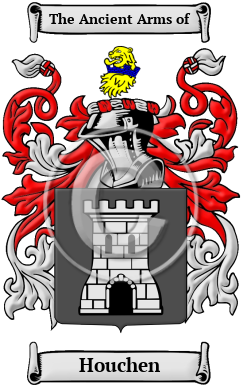 Houchen Family Crest/Coat of Arms