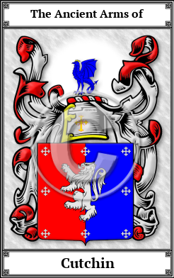 Cutchin Family Crest Download (JPG)  Book Plated - 150 DPI