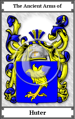 Huter Family Crest Download (JPG)  Book Plated - 150 DPI
