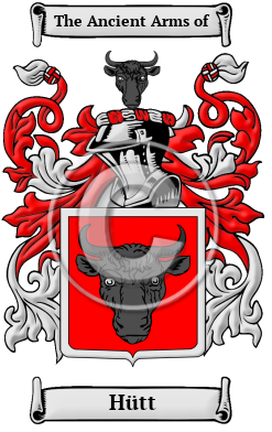 Hütt Family Crest Download (JPG) Heritage Series - 300 DPI