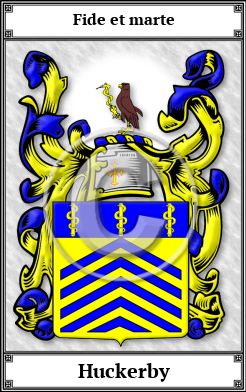 Huckerby Family Crest Download (JPG)  Book Plated - 150 DPI