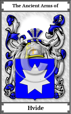 Hvide Family Crest Download (JPG)  Book Plated - 150 DPI