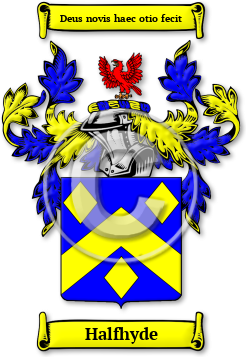 Halfhyde Family Crest Download (jpg) Legacy Series - 150 DPI