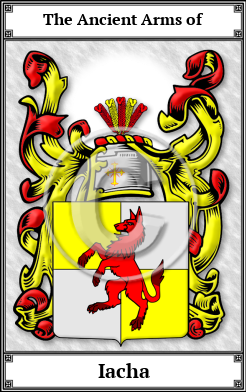Iacha Family Crest Download (JPG)  Book Plated - 150 DPI