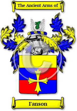 I'anson Family Crest Download (jpg) Legacy Series - 150 DPI
