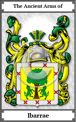 Ibarrae Family Crest Download (JPG) Book Plated - 600 DPI