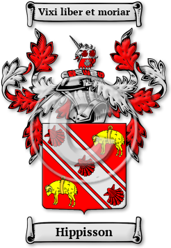 Hippisson Family Crest Download (jpg) Legacy Series - 150 DPI