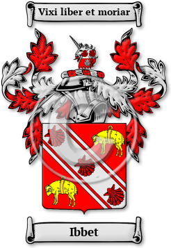 Ibbet Family Crest Download (jpg) Legacy Series - 150 DPI