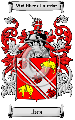 Ibes Family Crest Download (jpg) Heritage Series - 150 DPI