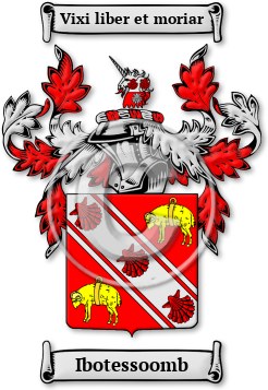 Ibotessoomb Family Crest Download (jpg) Legacy Series - 150 DPI