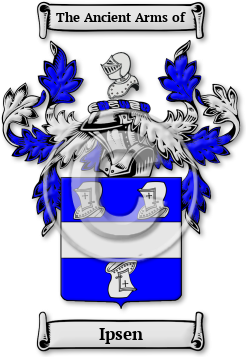 Ipsen Family Crest Download (jpg) Legacy Series - 150 DPI