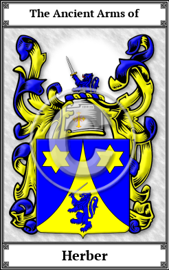 Herber Family Crest Download (JPG) Book Plated - 600 DPI