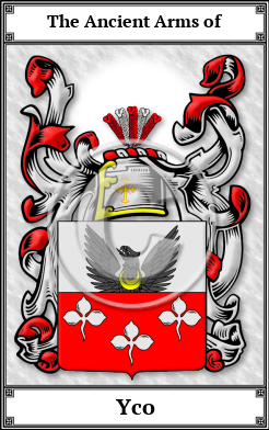 Yco Family Crest Download (JPG)  Book Plated - 150 DPI