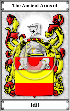 Idil Family Crest Download (JPG)  Book Plated - 150 DPI