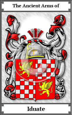 Iduate Family Crest Download (JPG) Book Plated - 600 DPI