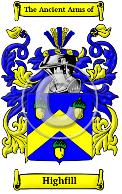 Highfill Family Crest/Coat of Arms