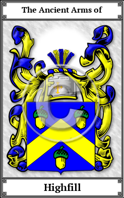 Highfill Family Crest Download (JPG) Book Plated - 600 DPI