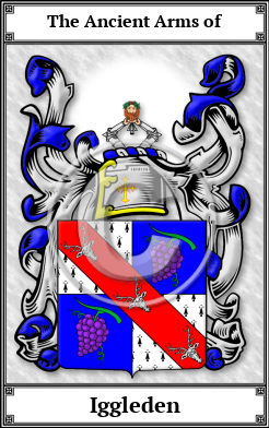 Iggleden Family Crest Download (JPG)  Book Plated - 150 DPI