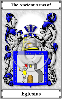 Eglesias Family Crest Download (JPG)  Book Plated - 150 DPI