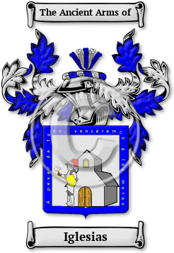 Iglesias Family Crest Download (jpg) Legacy Series - 150 DPI