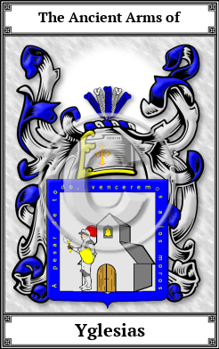 Yglesias Family Crest Download (JPG)  Book Plated - 150 DPI