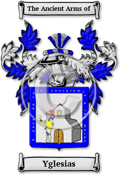 Yglesias Family Crest Download (jpg) Legacy Series - 150 DPI