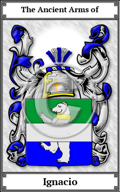 Ignacio Family Crest Download (JPG)  Book Plated - 150 DPI
