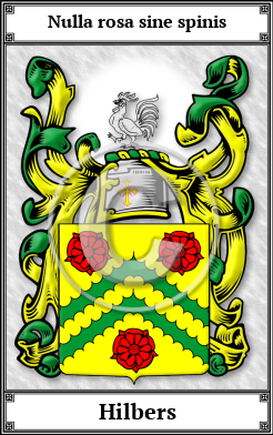 Hilbers Family Crest Download (JPG)  Book Plated - 150 DPI