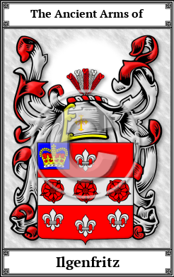 Ilgenfritz Family Crest Download (JPG)  Book Plated - 150 DPI